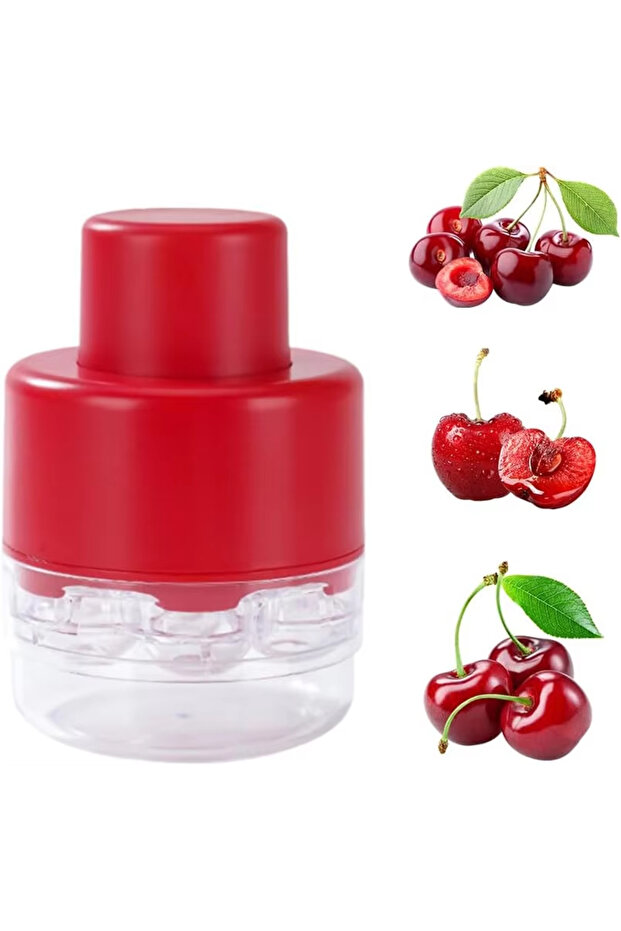 Red Cherry Pitter Olive Seed Squeeze Tool Stoner Remover Corer Pitter Stone Seed Remover Cherry Oliv