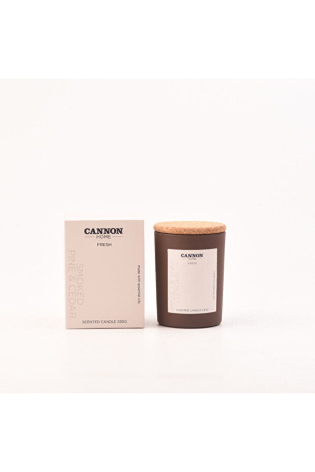 شمعة معطرة 230 جرام صنوبر مدخن وأرز-001E