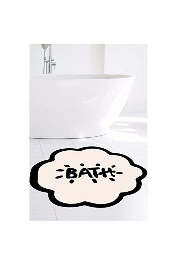 Soft and Stylish Round Bathroom Mat, Non-Slip Base, 80X80 cm