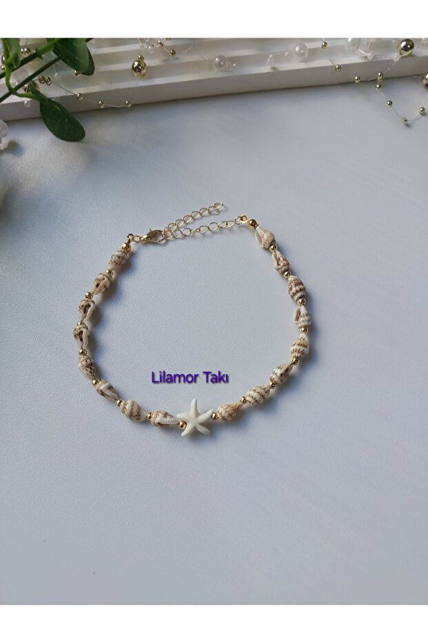 Seashell Starfish Anklet - 1