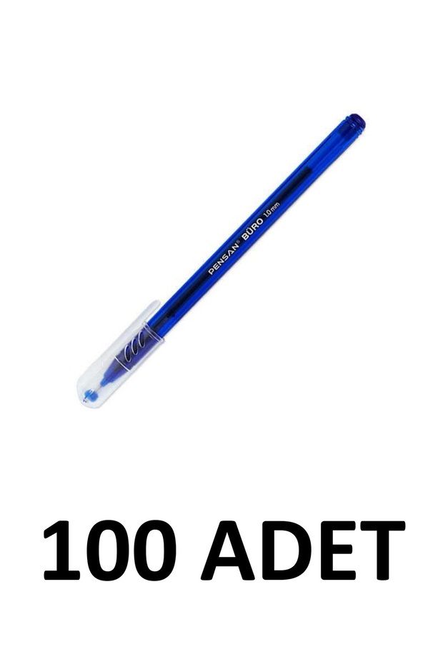 قلم مكتبي 100 قطعة، قلم حبر جاف 1 مم