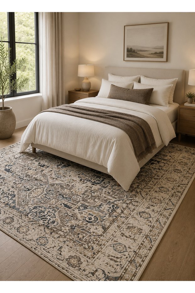 Carpet Rug – Size 240 x 300 cm – 7.84 x9.84 ft | Ottoman Aura - Multi Color | Ideal Carpet for Living Room, Bedroom, Office, Hallway.