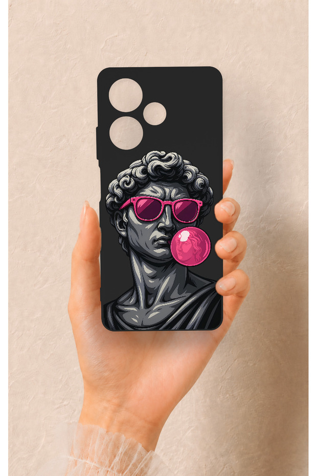 Infinix Hot 30 Compatible Pop David Patterned Silicone Case