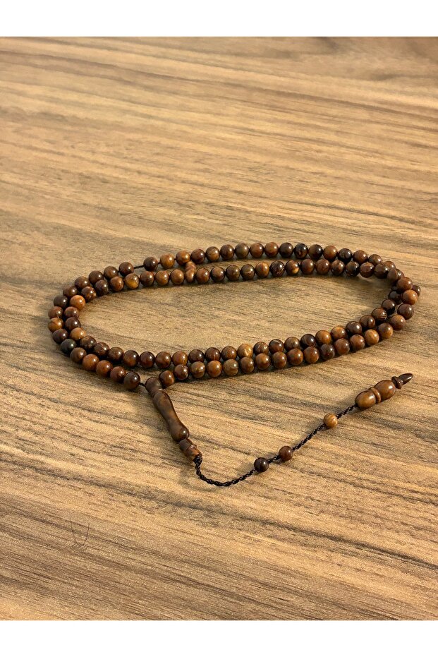 خرز صلاة طبيعي من الكوكا مقاس 6 مم، 99 حبة، سبحة صلاة