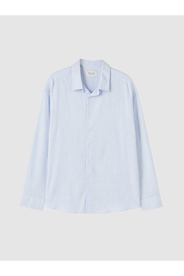 Vizyon New Season Regular Fit Striped Men's Shirt