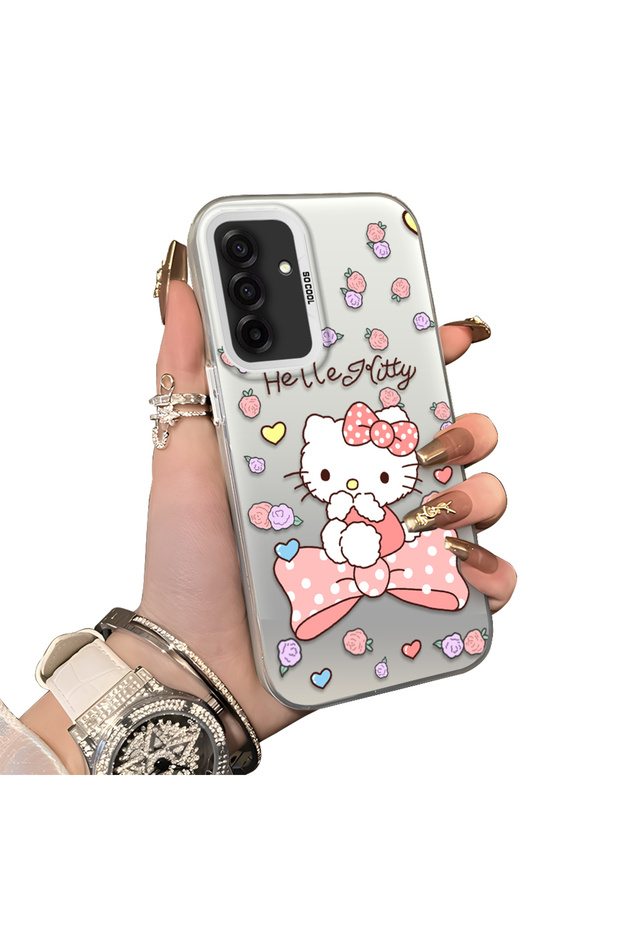 Samsung Galaxy A26 Compatible Hard Acrylic Back Silicone Edge Lens Protection Case