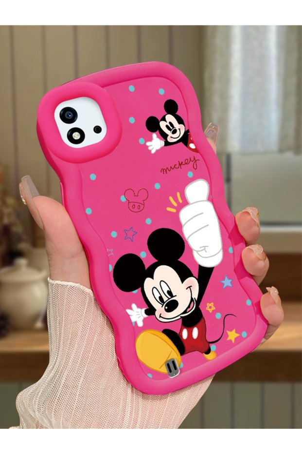 Realme C20 Compatible Case Camera Protector Red Silicone Couple Phone Case Cute Pattern