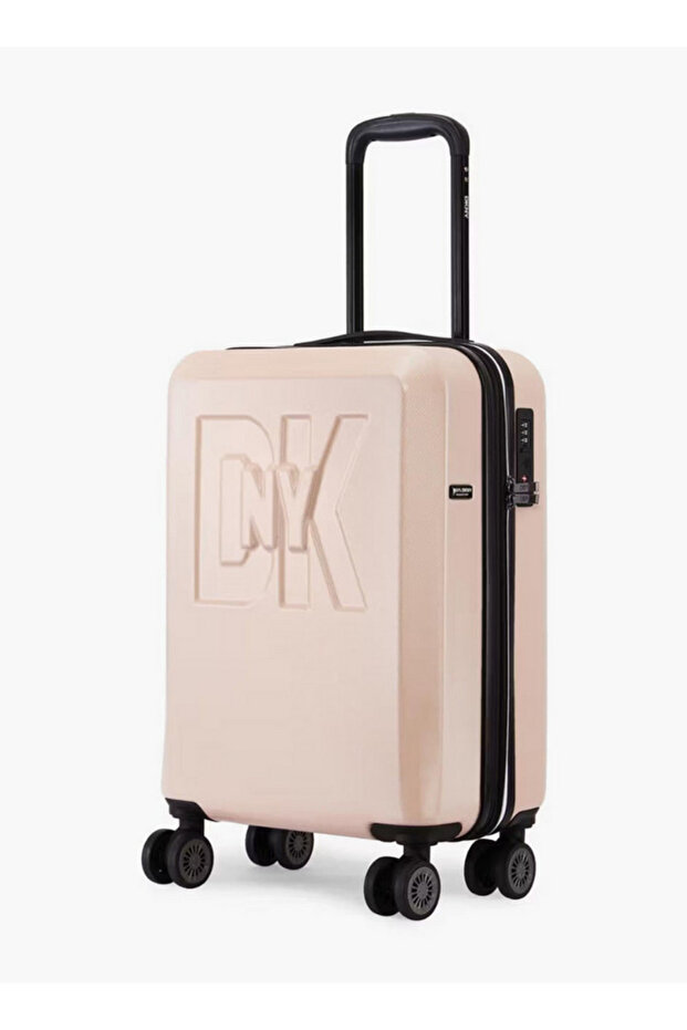 Logo Embossed Hardcase Luggage Trolley with Retractable Handle - 20 inches Cabin Bag