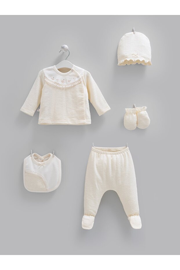 Beti Premium 5-Piece Girls' Set Beige