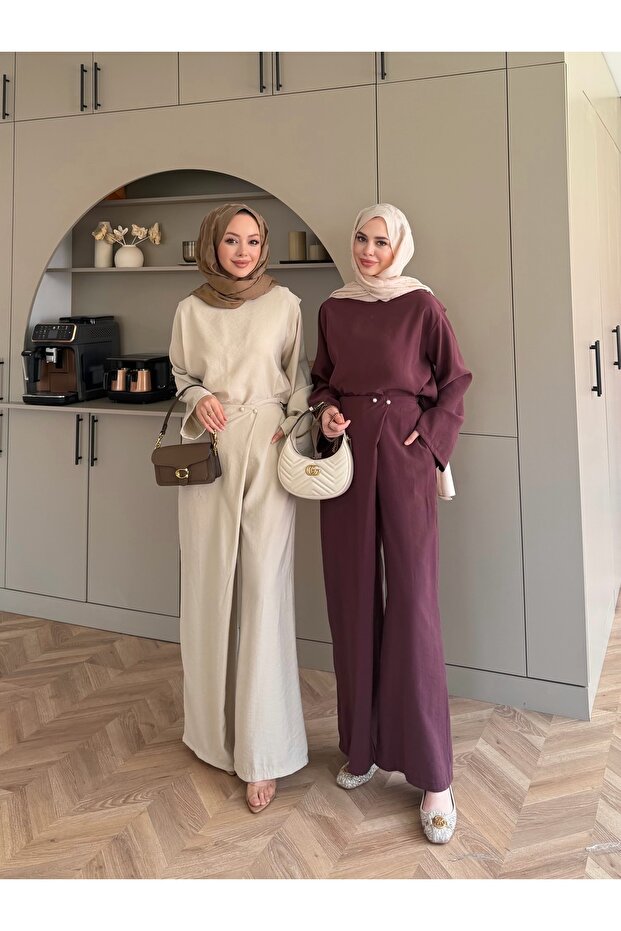 New Season Pınar İnci Detailed Asymmetrical Trouser Suit