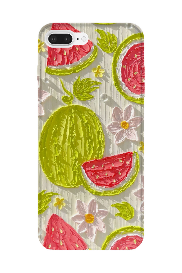iPhone 8 Plus Compatible Printed Transparent Phone Case | Collection: Pastelbloom Soft Series