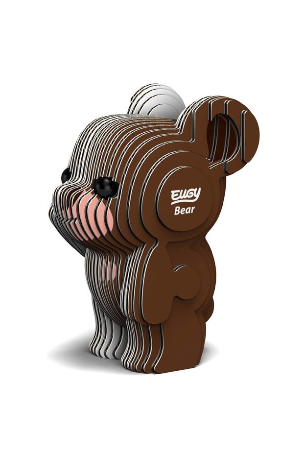 Puzzle 3D, Eugy, Urs, Karton, Set 6 piese