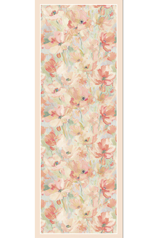 Eternal Spring - Peach Cotton Shawl