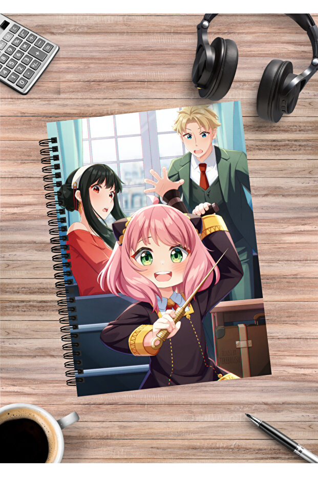 Spy X Family Anya Yor Loid Forger Anime Spiral Notebook A5 (50 Sheets)