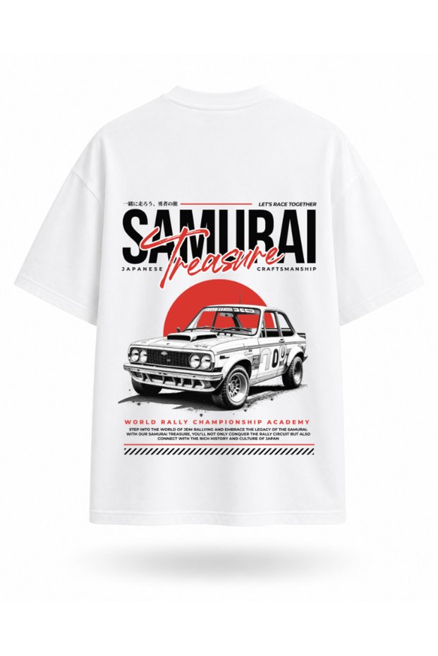 Classic Japanese Sports Car Printed Oversize Unisex Back Print T-Shirt - Jdm Car Themed Graphic Streetwear