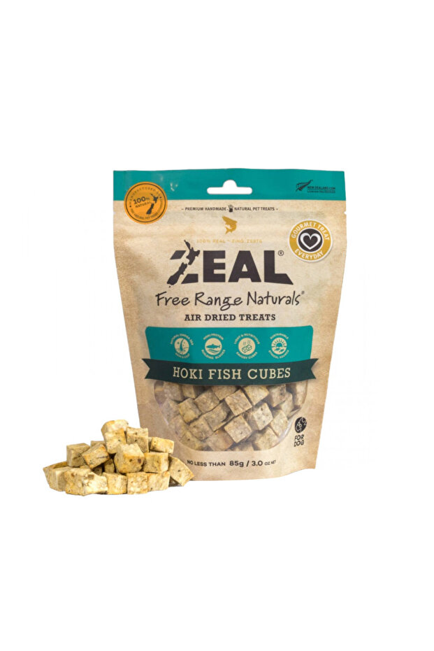 Hoki Fish Cubes (Air Dried Treats)
