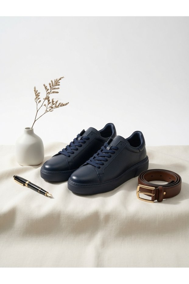 -Genuine Leather Casual Shoes