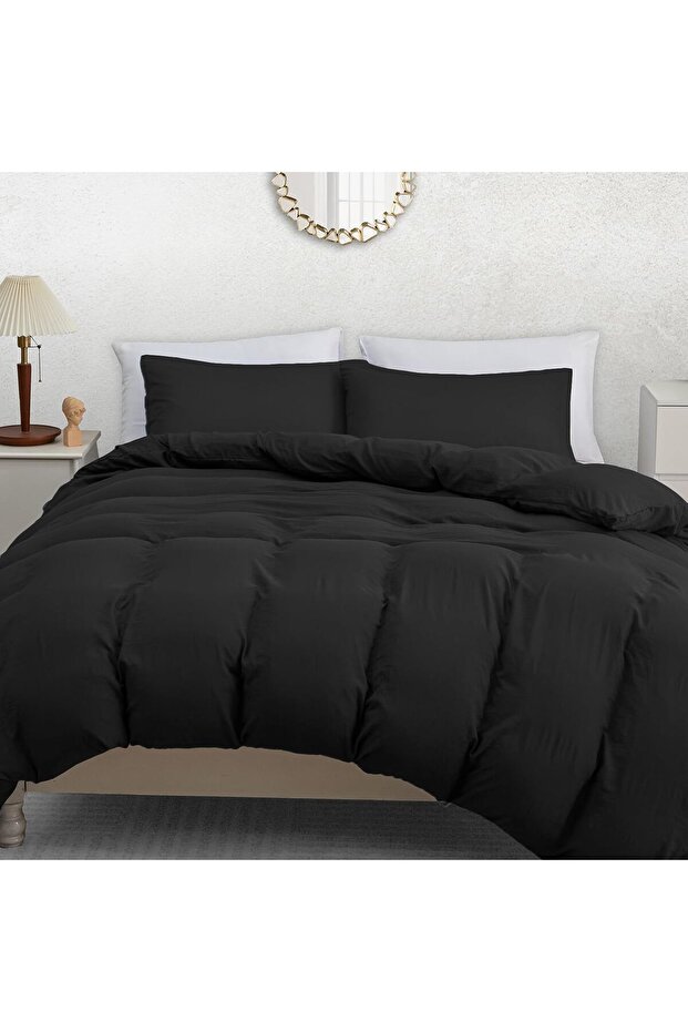 Pamposh Double Duvet Set - Pre-Washed Microfibre Bedding Set for Added Softness & Comfort - Lightweight P