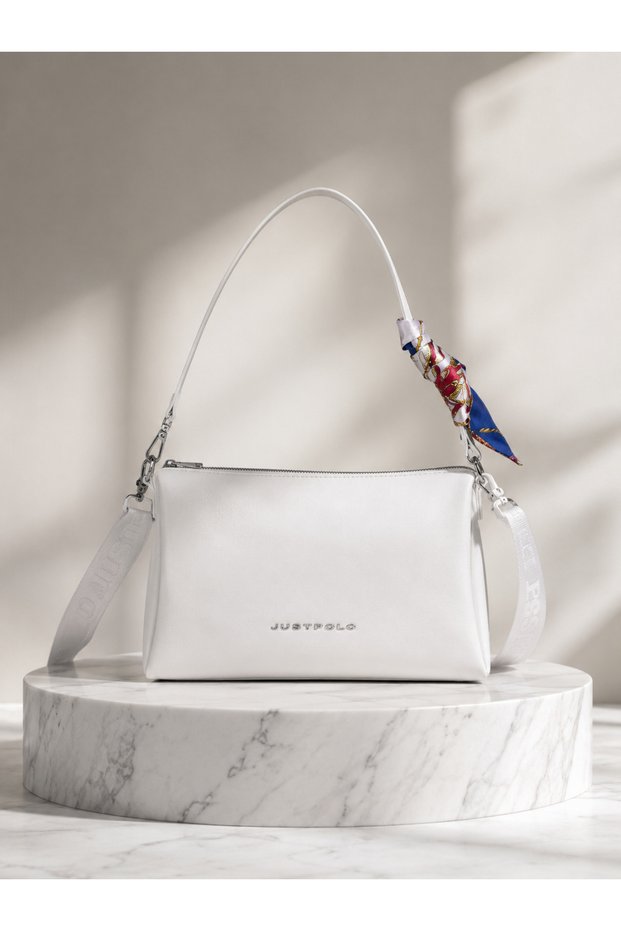 Women's New Season Soft Leather Shawl Detailed Adjustable Strap Stylish Hand and Shoulder Bag Shopper