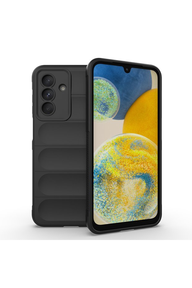Galaxy A36 Case Camera Protected Flexible Silicone with Finger Stripe Tgco