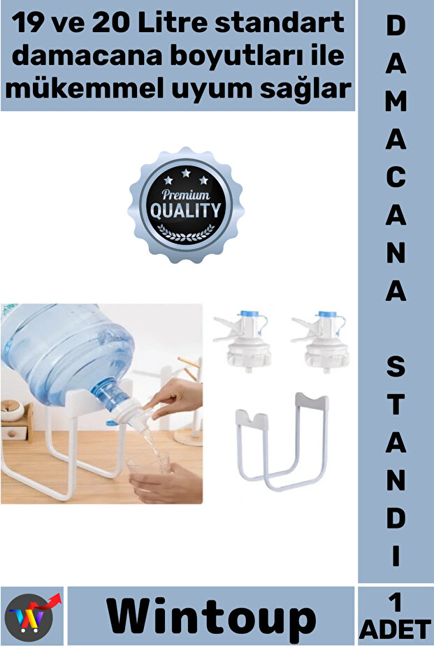 # Stand 19L 20L Practical Water Dispenser Office Home Kitchen Sturdy Bottle Tap Head Metal Stand Set