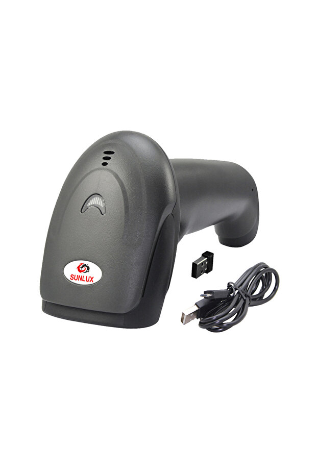 جهاز SUNLUX XL-9309B، محمول باليد، ليزر، واي فاي، بلوتوث، لاسلكي، 300 متر، 1D، قارئ الباركود