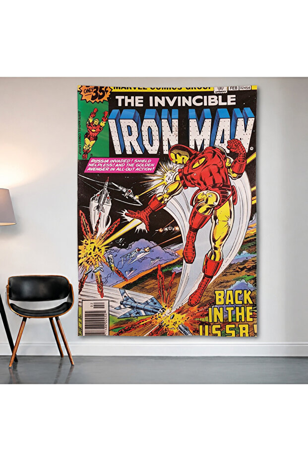 The Invincible Iron Man Wall Covering Wall Tapestry First Quality Satin Fabric Poster