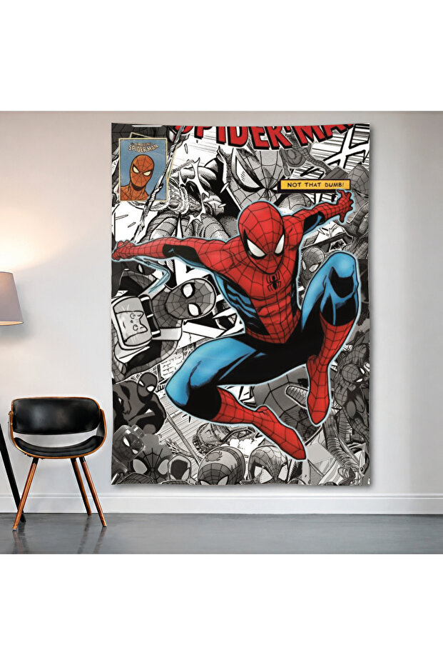 The Spectacular Spider-Man Comic Cover Wall Cloth Wall Tapestry First Quality Satin Fabric Poster