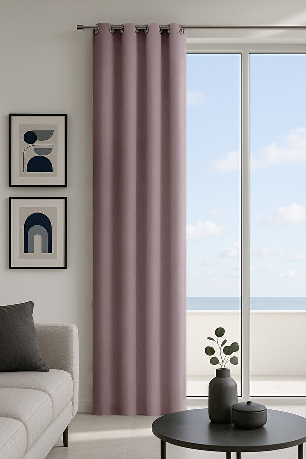 Harmony Powder Pink Custom Size Background Curtain 140X270 Without Pleats