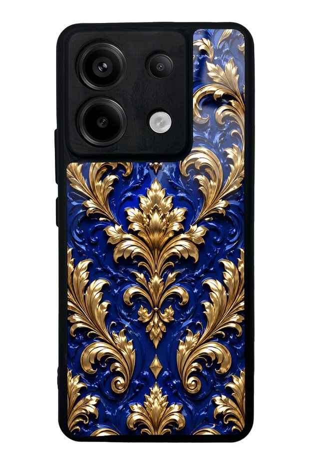 Xiaomi Redmi Note 13 Pro 5g Royal Sapphire Baroque Design Glossy Phone Case