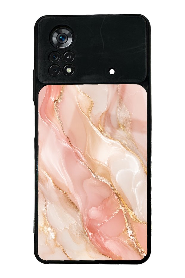 Xiaomi Poco X4 Pro Blush Gold Marble Design Glossy Phone Case