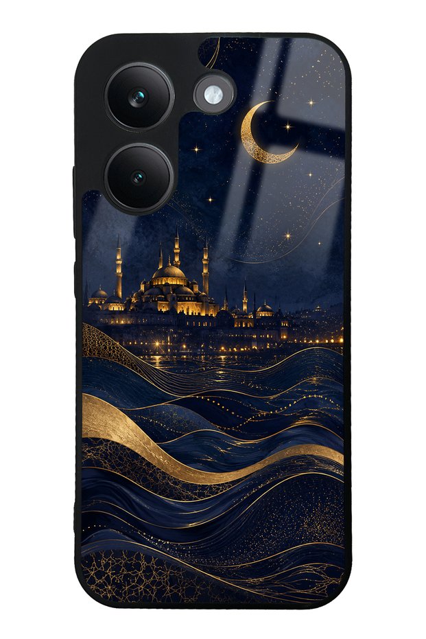 Xiaomi Poco X8 Pro Golden Crescent Bosphorus Design Glossy Phone Case