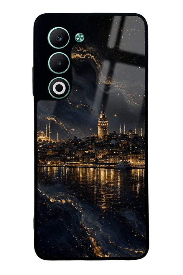 Oppo A5 5g Golden Galata Night Design Glossy Phone Case