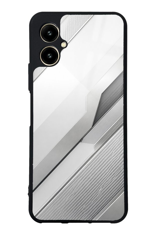 Omix X5 Silver Titanium Edge Design Glossy Phone Case