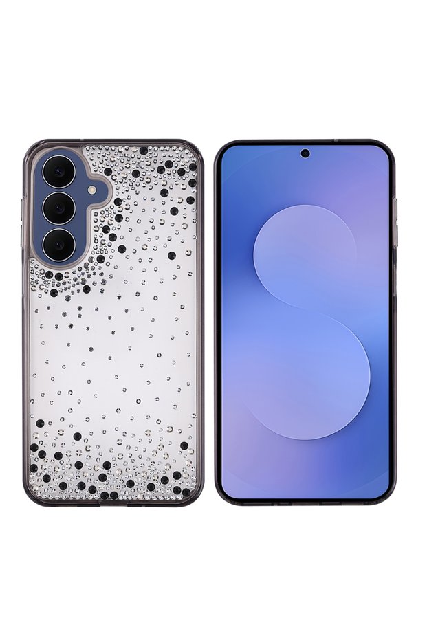 Galaxy S26 Fe Case Camera Raised Silvery Drop Stone Silicone Brsa