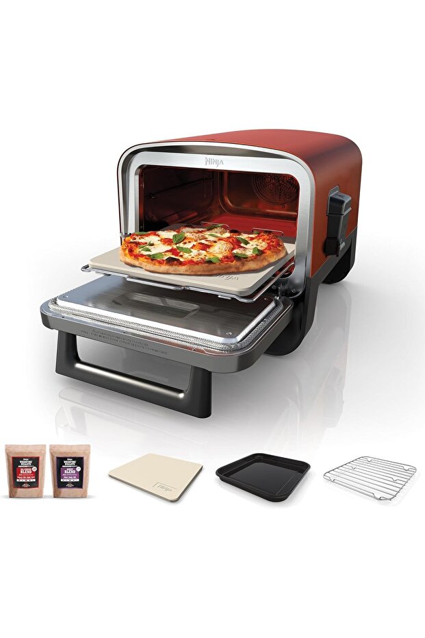 Woodfire Electric Outdoor Oven, 8-in-1 Pizza Oven, Tray, , OO101ME