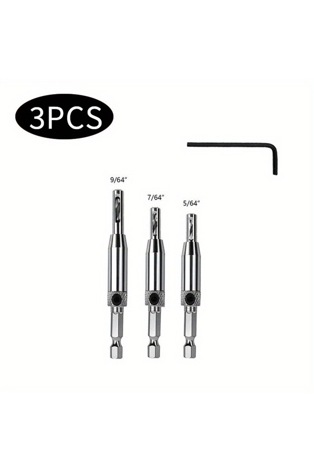 3pcs 1set 3pcs Articulated Drill Woodworking Door and Window Hinge Leaf Hole Opener Hand Drill Posit