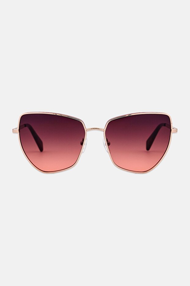 Women LJ159S Cat Eye Sunglasses, Rose Gold