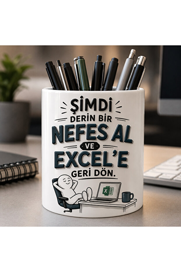 حامل أقلام مكتبي من السيراميك بتصميم خاص، هدية للأصدقاء، هدية عمل