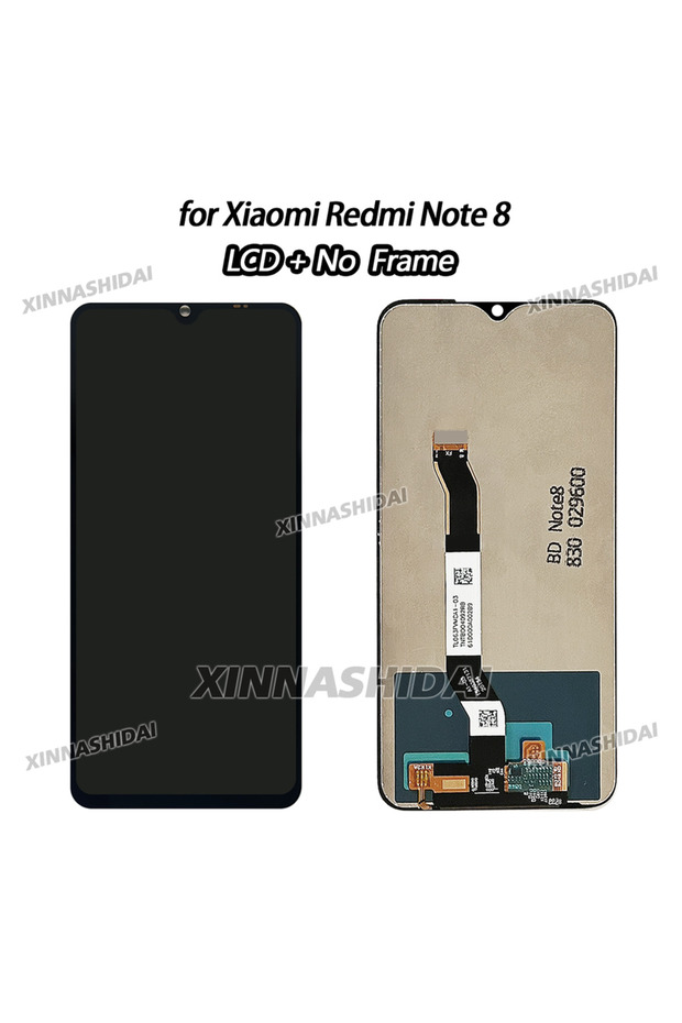 Black no Frame 6.3' Note 8 Screen for Redmi Note 8 LCD Display Touch Screen Replacement for Redmi N