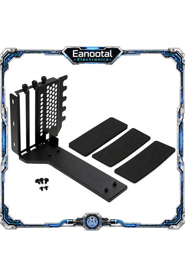 طقم كابلات رايزر GPU باللون الأسود، كابل تمديد بطاقة الرسومات PCIe 3.0/4.0 X16 مع حامل عمودي
