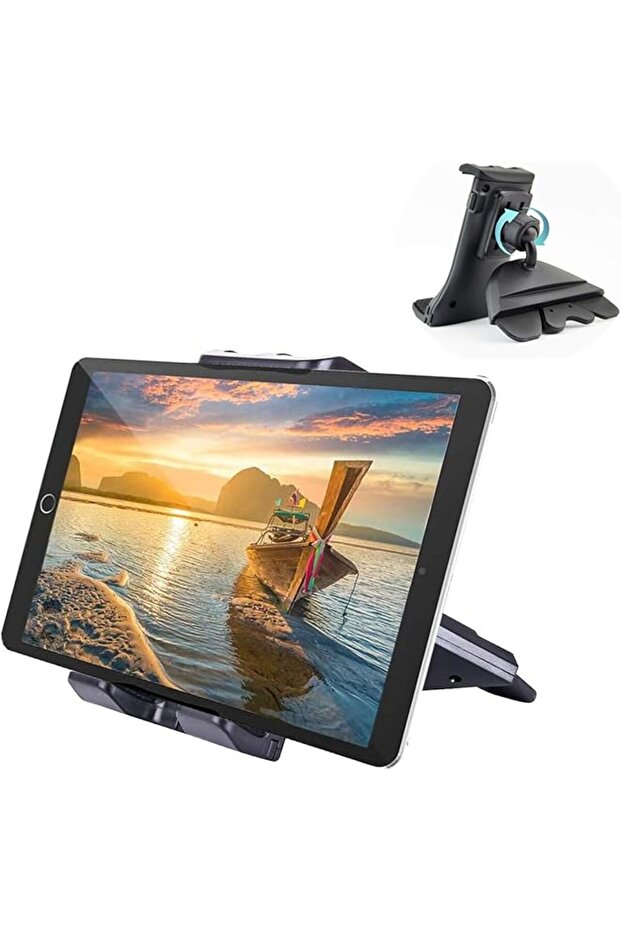 2 in 1 CD Slot Tablet Car Mount, Universal CD Player Car Phone Mount, Compatible