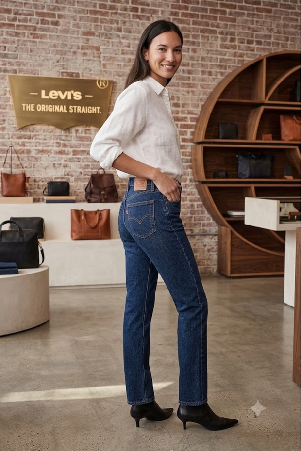 501 Original Dark Indigo Women's Jean--0023