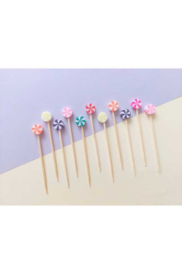 Decorative Cake Toothpicks, Sticks, Ornaments for Birthdays, Organizations, Mawlid 50 Pieces