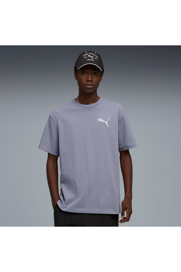Mens Essentials Elevated Cat Logo Relaxed T-Shirt