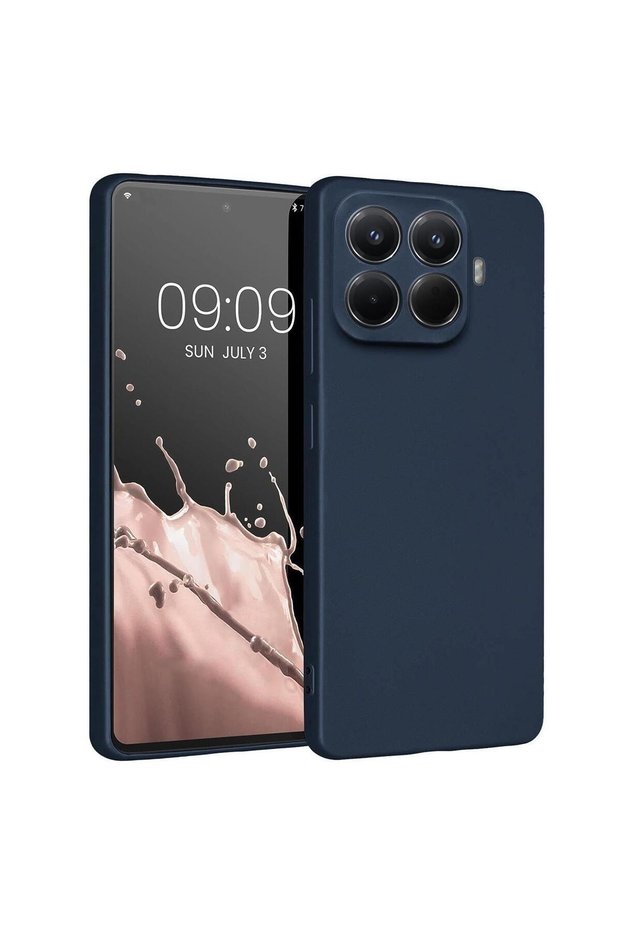 Matte Silicone Xiaomi 17t Compatible Case Navy Blue