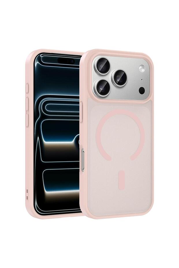 Apple iPhone 17 Pro Compatible Case Magsmoke Neo Pink