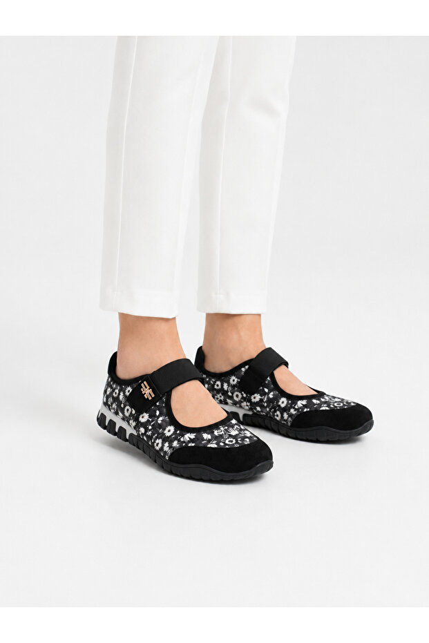 Women's Colorful Sole Velcro Orthopedic Sneaker Walking Shoes