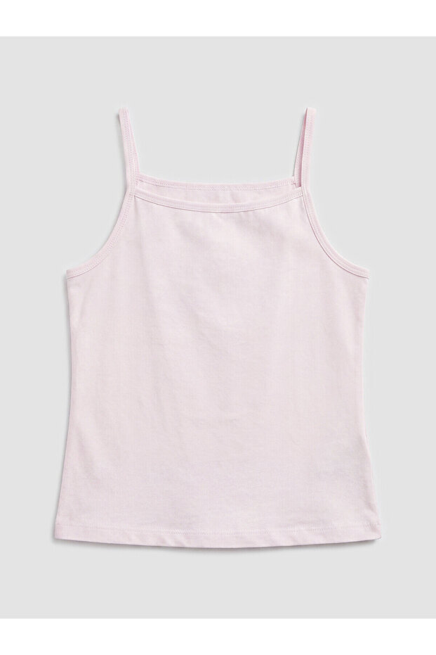 Vizyon New Season Square Collar Rope Strap Girls' Undershirt
