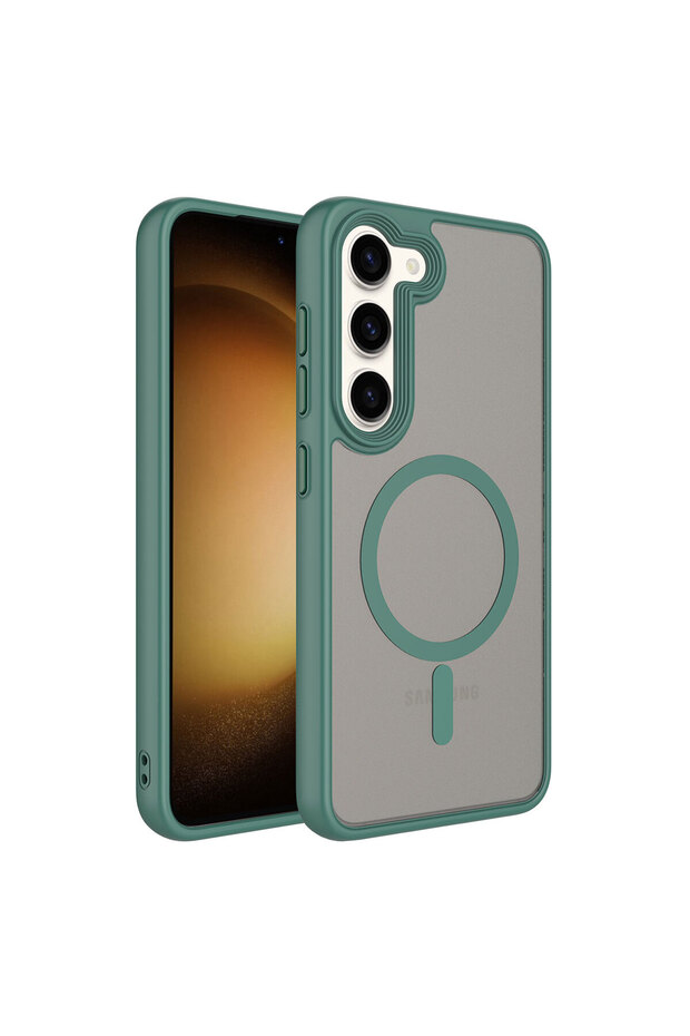 Galaxy S23 Case Magsafe Supported Camera Raised Matte Anti-Fingerprint Silicone Butam